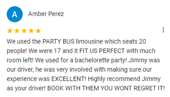 Amber Perez Google Review