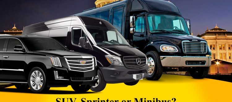 SUV, Sprinter or Minibus photo of each vehicle