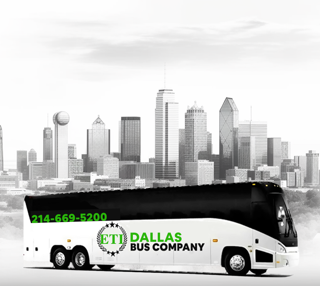 photo of charter bus rentals in Dallas